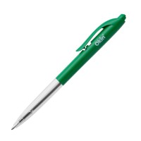 Click Ballpoint Pen 10-pack 1.0mm Medium Tip Green